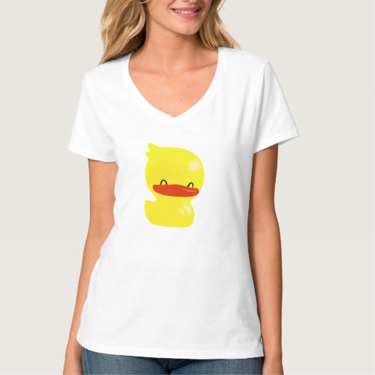 Super mignon T-shirt blanc Ducky (Devant)
