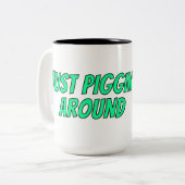 Super mignonne Drôle "Piglet" thème Mug (Devant gauche)