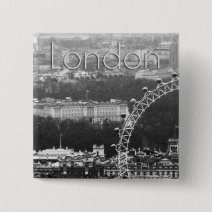 Super. Millennium Wheel London Vierkante Button 5,1 Cm