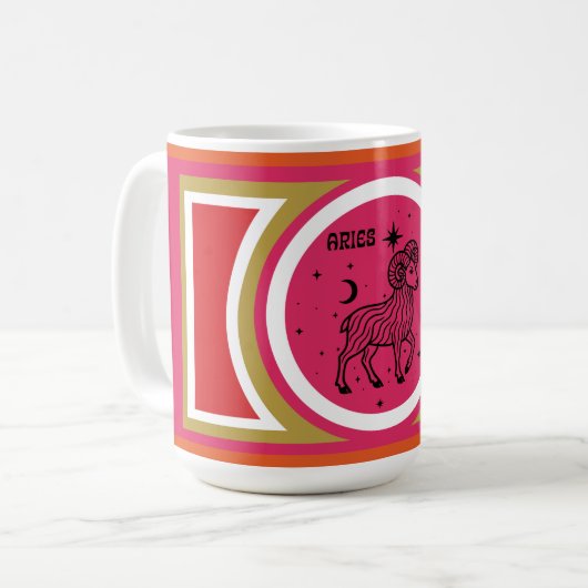 Super Mod Aries Zodiac Mug (Devant gauche)