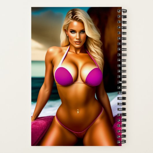 Super model dat zich in bikini fantasy Notitieboek (Achterkant)