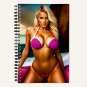 Super model dat zich in bikini fantasy Notitieboek (Voorkant)