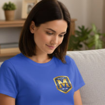 Super Moeder Borst Embleem Shirt