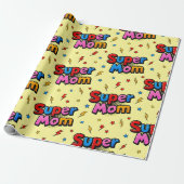 Super Moeder Cadeaupapier (Uitgerold)