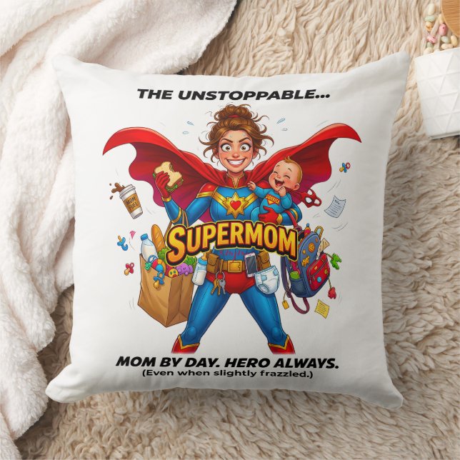 Super Moeder Grappige Moederdag  Kussen (Deken)