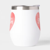 Super moeder in roze waterverf hart, moederdag (Links)