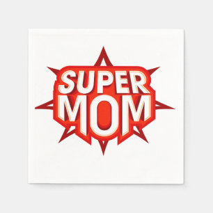 Super Moeder Logo Servetten