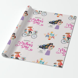 Super Moeder Moederdag Cadeaupapier
