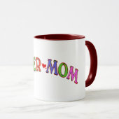 Super moeder moederdag mok cadeau idee (Voorkant rechts)