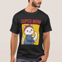 Super Moeder Schattige Kat Grappige Moeder Kracht