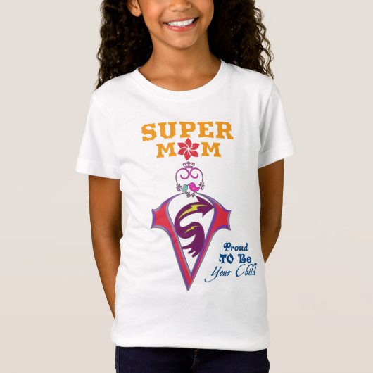 super moeder t-shirt (Voorkant)