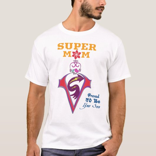 super moeder t-shirt (Voorkant)