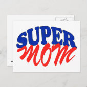 SUPER MOM BRIEFKAART (Voorkant / Achterkant)