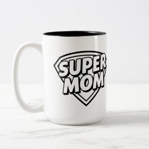 Super Mom Coffee Mok met Hero Design