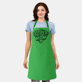 Super Mom Embleem Graphic Schort (Gedragen)