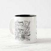 Super Mom Floral Mug (Devant gauche)
