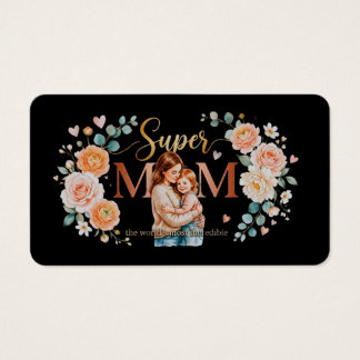 Super Mom Greeting Card 💖Profile Card Visitekaartje