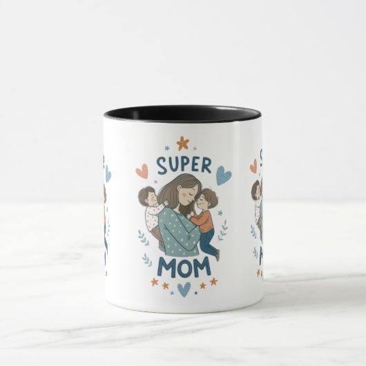 "Super MOM" Mok - Vier het moederschap elke dag (Midden)