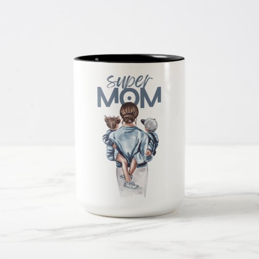 Super MOM Mug pour les cadeaux parentaux (Centre)