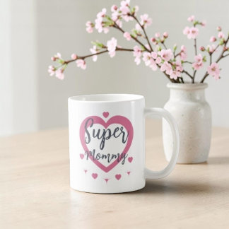 Super Mommy Personalized Best Mom Gift Coffee Mug Koffiemok