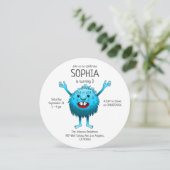 Super mooi en schattig wezen kaart (Staand voorkant)