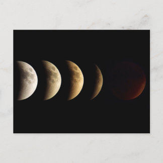 Super Moon, Blood Moon, Lunar Eclipse, 2015 Briefkaart