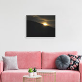 Super Moon boven Washington Mountain Canvas Afdruk (Insitu (Woonkamer))