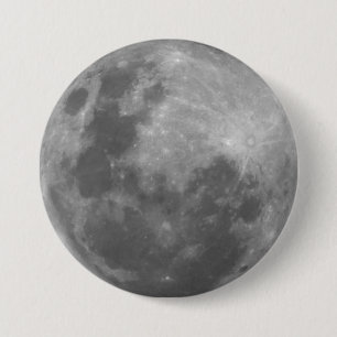 Super Moon Full Moon Lunar Fotografen Ronde Button 7,6 Cm