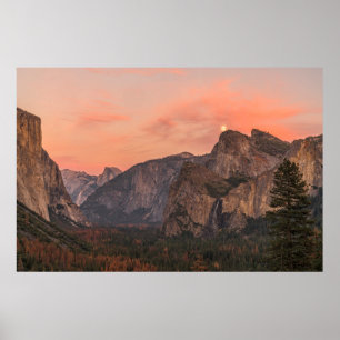 Super Moon Rises boven Cathedral Rocks Poster