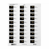 Super Moon sur le étiquette de adresse de Washingt (Feuille entière)