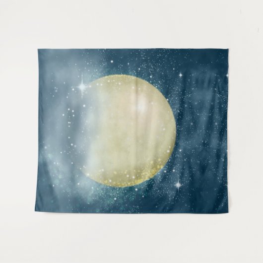 Super Moon - Tapestry Wandkleed (Voorkant (horizontaal))