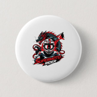 Super Moto Rider � Motorfiets Ronde Button 5,7 Cm
