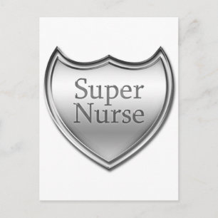 Super Nurse Emblem Briefkaart