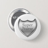 Super Nurse Emblem Ronde Button 5,7 Cm (Voorkant /achterkant)