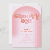 Super One Boho Rainbow 1er Anniversaire Invitation (Devant)