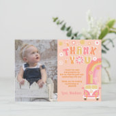 Super One Two Retro Anniversaire Merci Cartes (Debout devant)