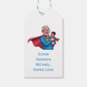 Super Opa Gift Label Cadeaulabel (Voorkant)