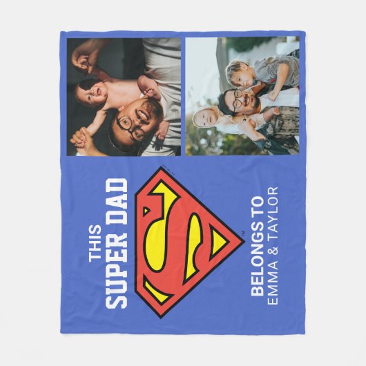 Super Pap Foto Sjabloon Fleece Deken (Voorkant)