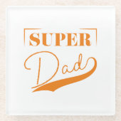 Super Pap Glazen Onderzetter (Voorkant)