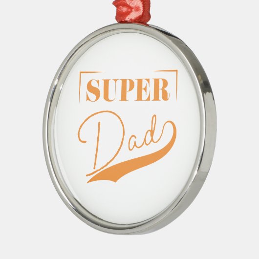 Super Pap Metalen Ornament (Links)