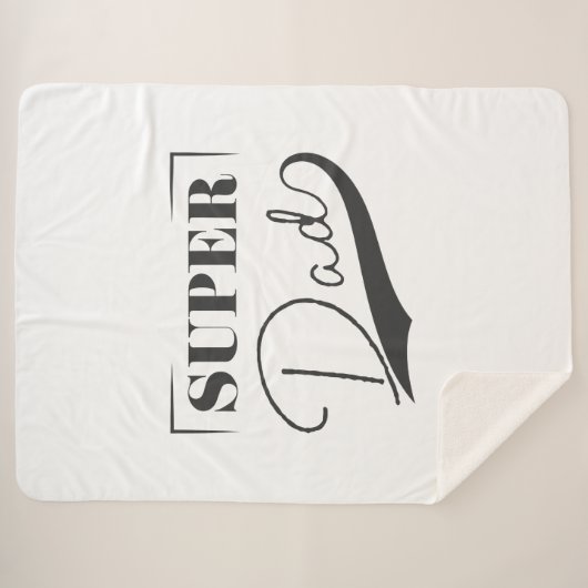 Super Pap Sherpa Deken (Voorkant (horizontaal))