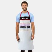 Super Pap Stapelde Baker Pap BBQ Chef Schort (Gedragen)