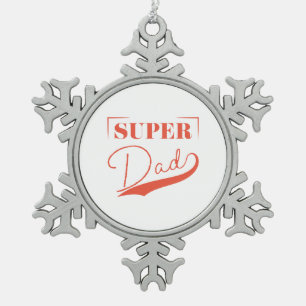 Super Pap Tin Sneeuwvlok Ornament