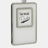 Super Pap Verzilverd Kader Ornament (Rechts)