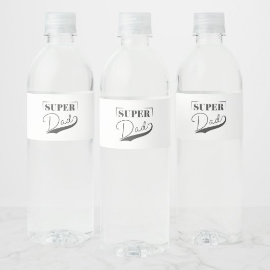 Super Pap Waterfles Etiket (Flessen)