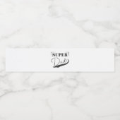 Super Pap Waterfles Etiket (Enkel label)