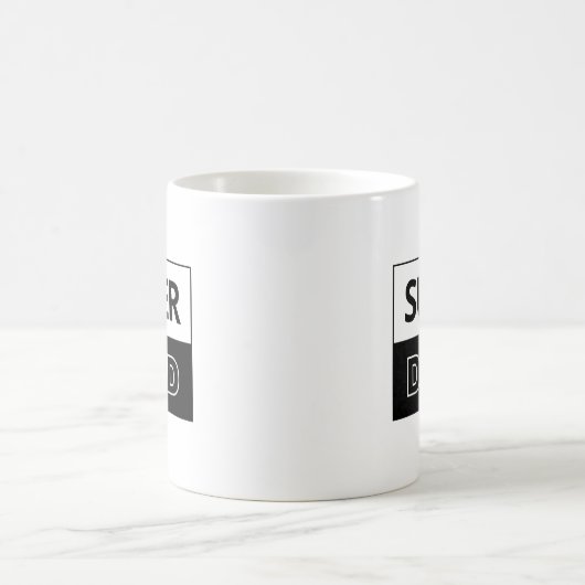 Super Pap | Zwarte en witte pap Koffiemok (Center)