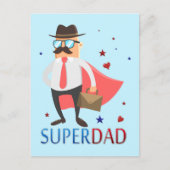 Super Papa Avec Une Jolie Carte Postale De Caractè (Devant)