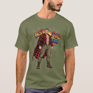 Super Papa - Beste Papa Ooit Comic Held Vector Des T-shirt