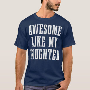 Super papa et fille drôle vintage T-shirt pour hom